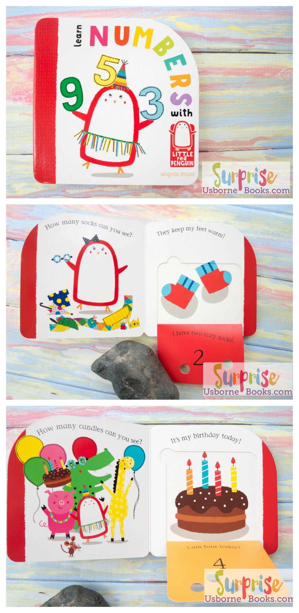 Little Red Penguin Learn Numbers - Surprise Usborne Books